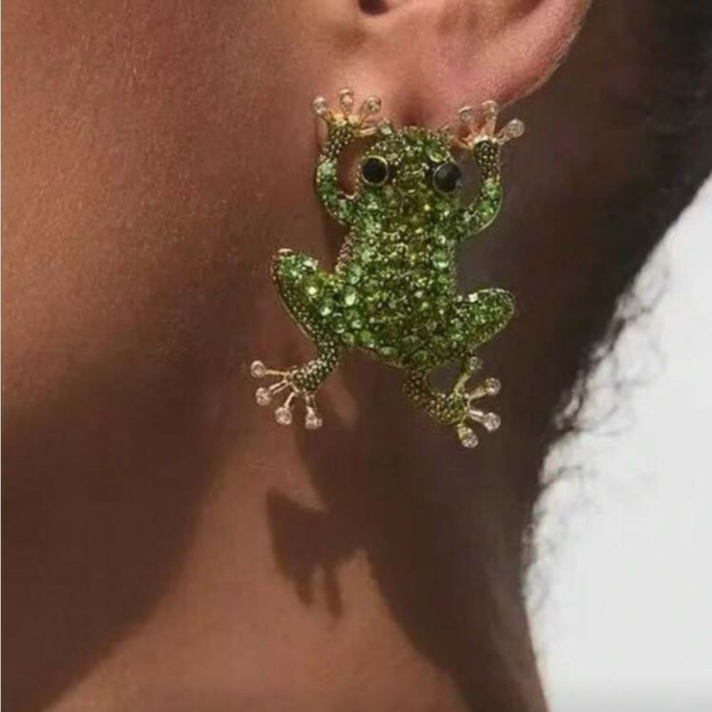 Green and Gold Frog Set Q799